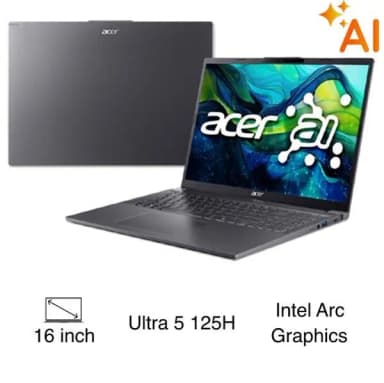 Laptop Acer Aspire 16 AI A16 71M 59L5 - NX.J4YSV.001 (Ultra 5 125H, 16GB, 512GB, Full HD+, Win11)